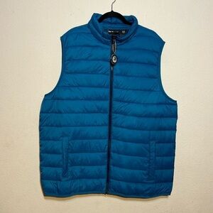 Swiss Tech Men’s Teal Puffer Winter Vest Size XL